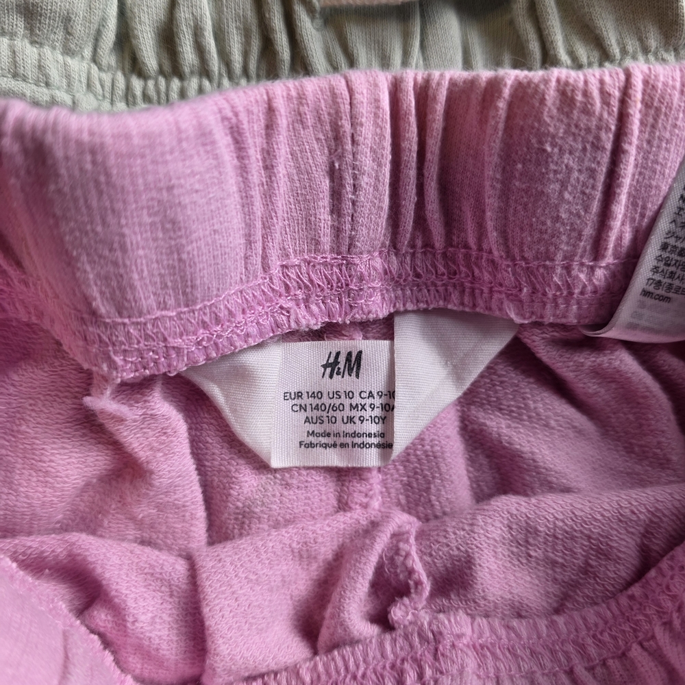 H&M Pink Girls' Sweatshorts with Elastic Waist